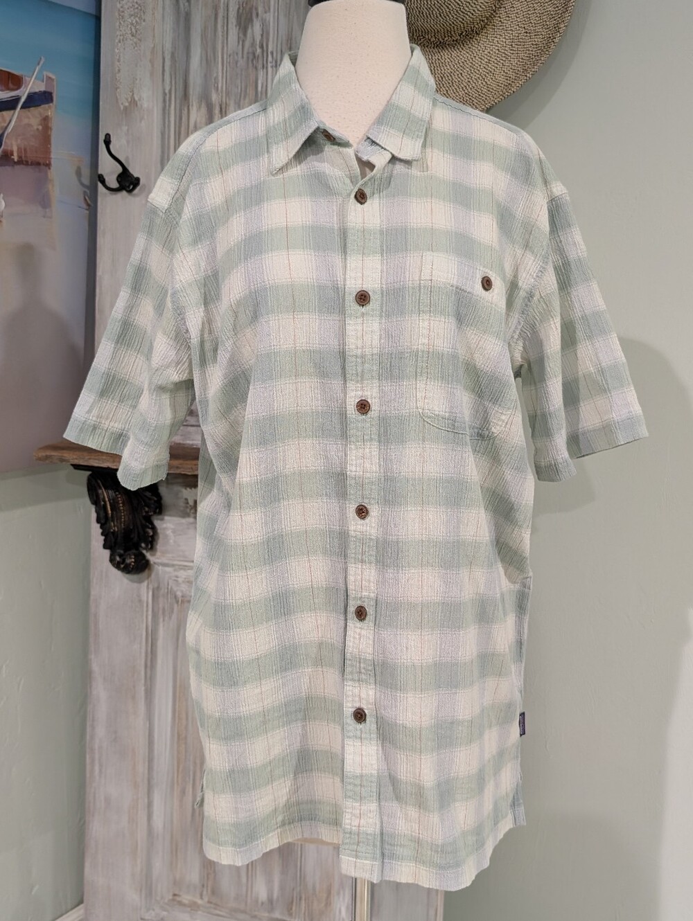 Patagonia Worn Wear Men's Short-Sleeve Plaid Button-Up Shirt
